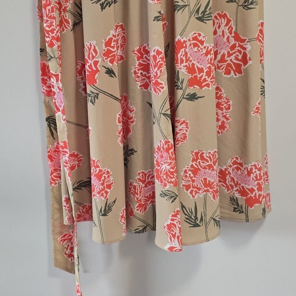 Banana Republic Button Up Floral Sleeveless Dress With Belt - Picture 8 of 11
